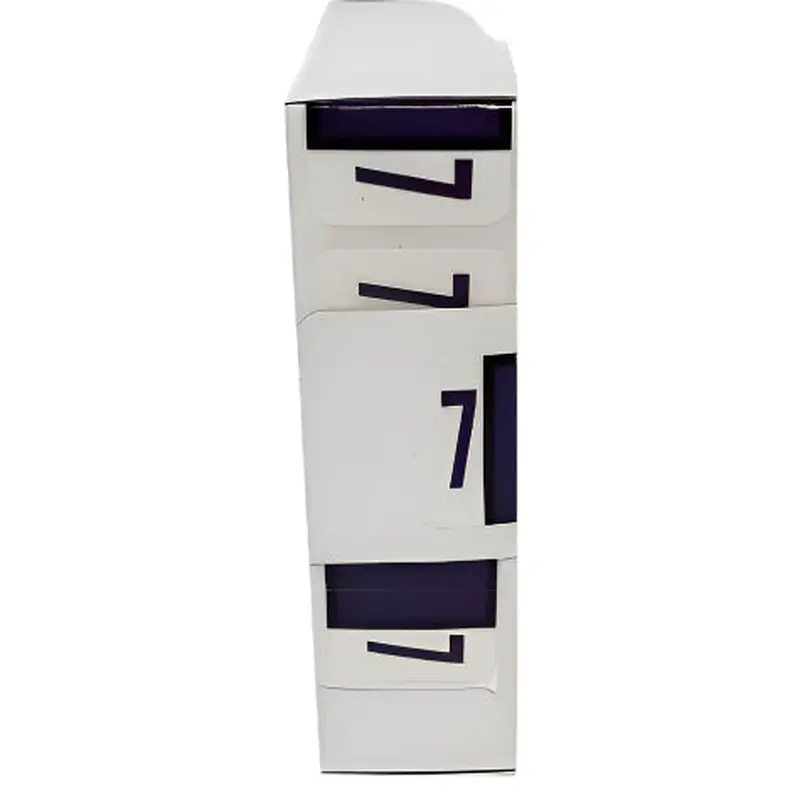 LATERAL FOLDERS NUMBERS #7 NAVY BLUE BOX/500
