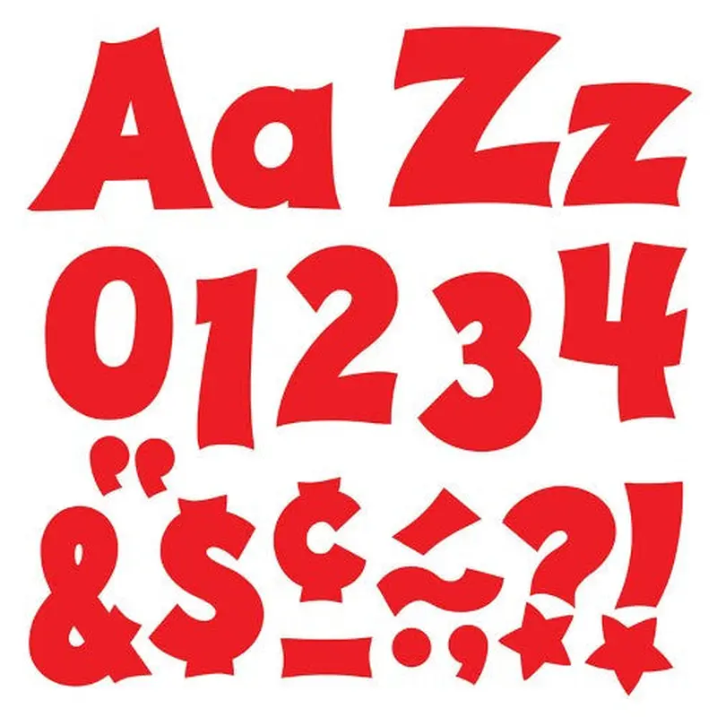 LETTERS SOLID RED