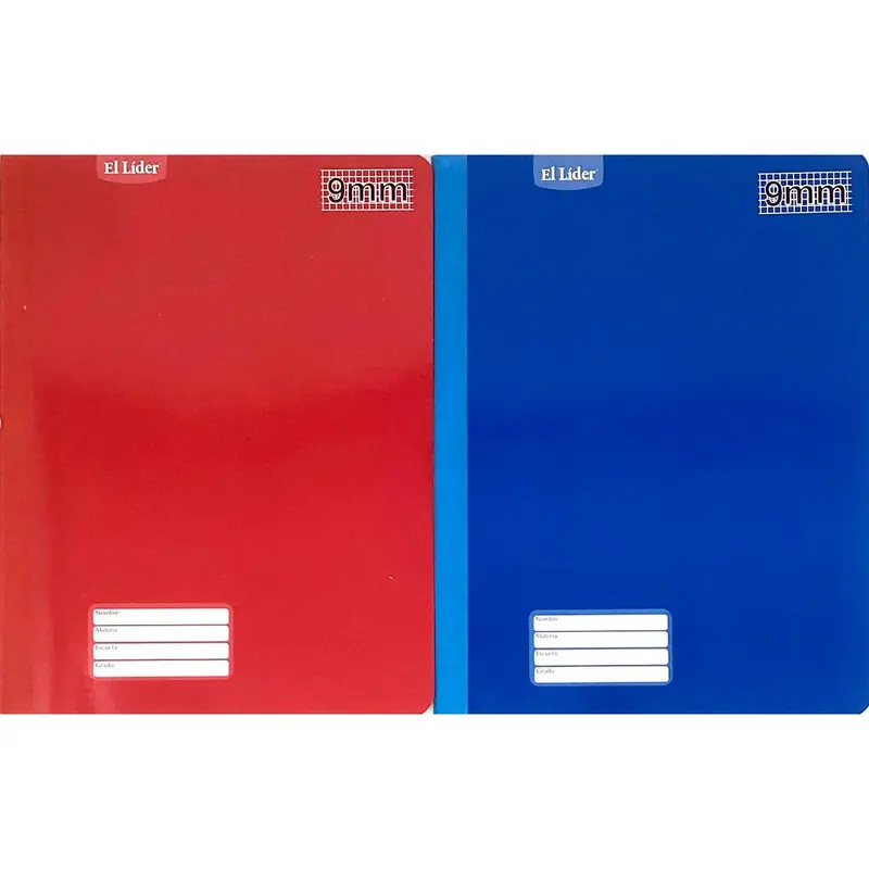 Libreta Cosida Cuadriculado 9MMRed