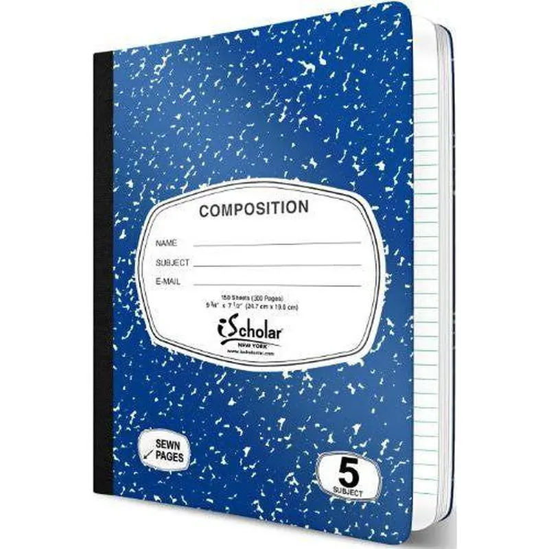 LIBRETA ESCOLAR 5 DIV GDE 320 PG COLOR COVER