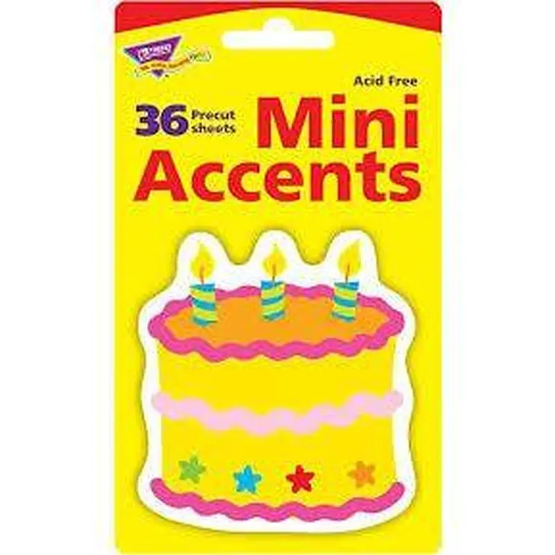 MINI BIRTHDAY CAKE ACCENTS
