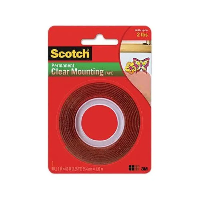MOUNTING TAPE CLEAR 1" X 60"