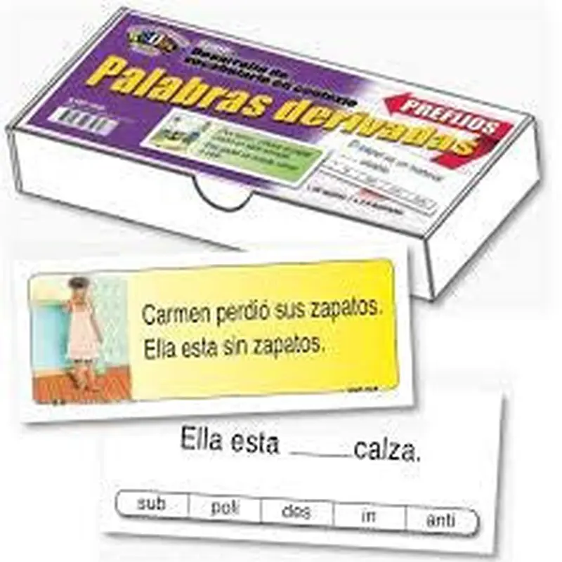 PALABRAS DERIVADAS PREFIJOS TARJETAS