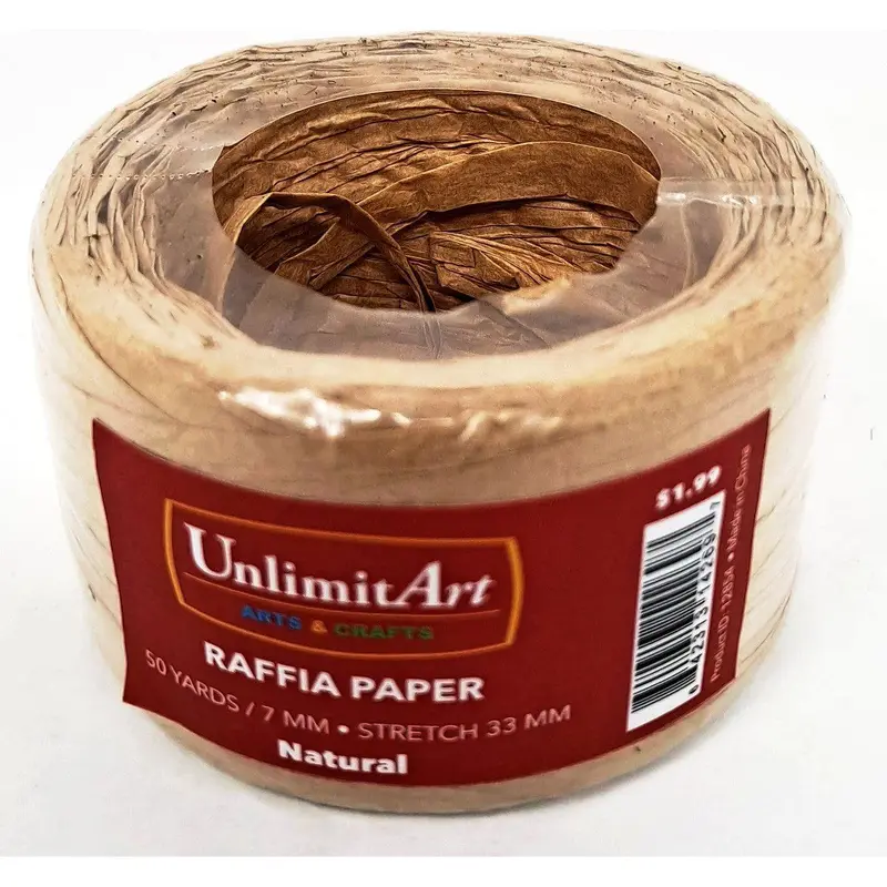 PAPER RAFFIA ROLL NATURAL