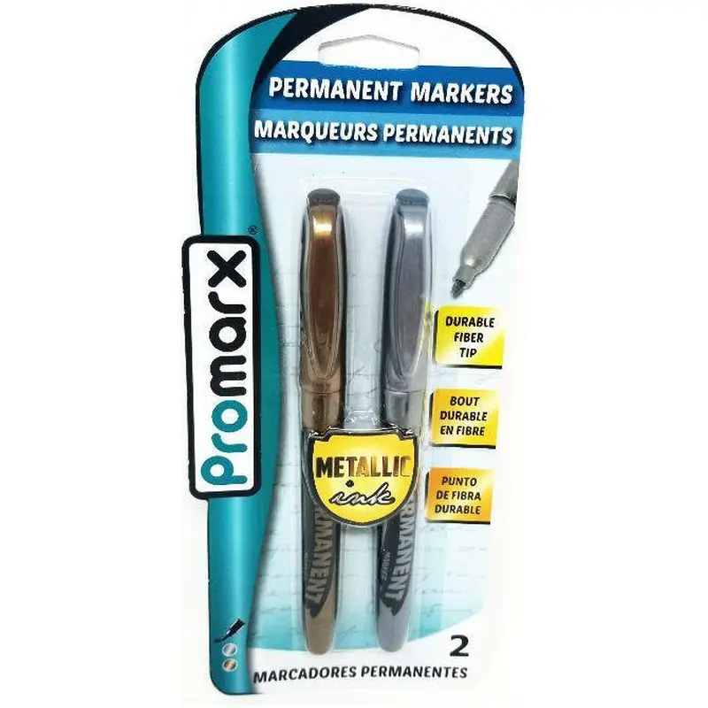 PERMANENT MARKERS METALLIC GOLD & SILVER