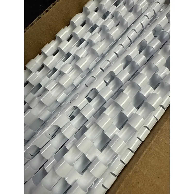 PLASTIC BINDING COMBS 1/4" (6MM) WHITE