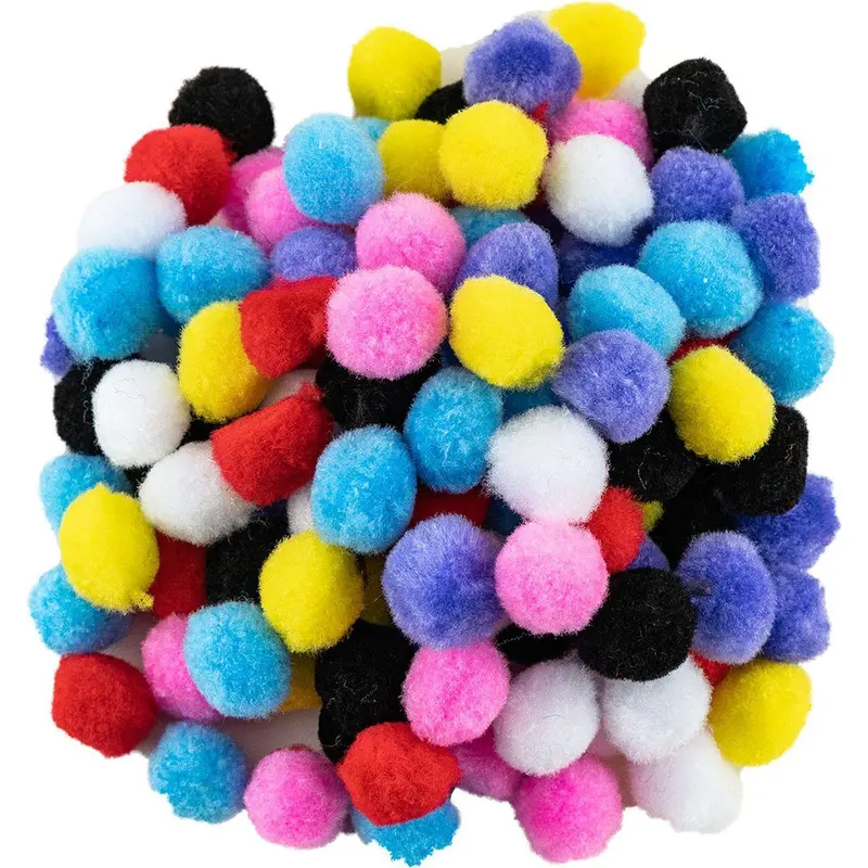 POM POM PUFFY BALLS MEDIUM 2CM 120 PC