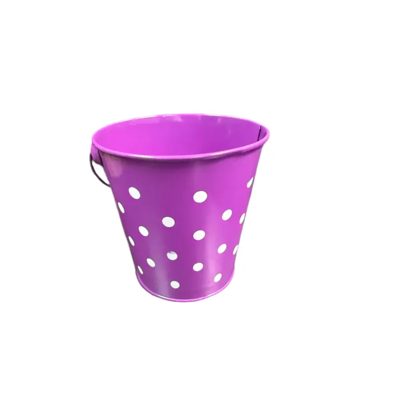 Purple Polka Dots Bucket