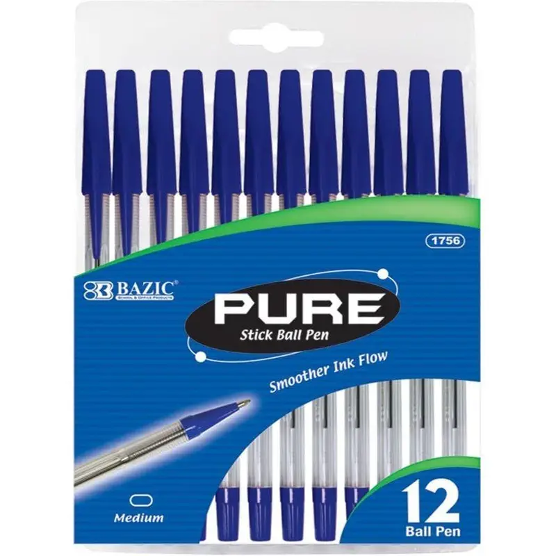 PURE BALLPOINT BLUE MEDIUM PQ.12