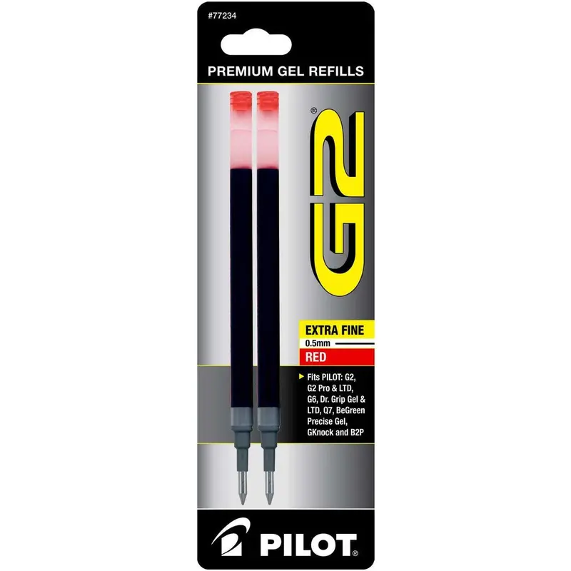 REFILL GEL INK G2 EXFINE RED PQ.2