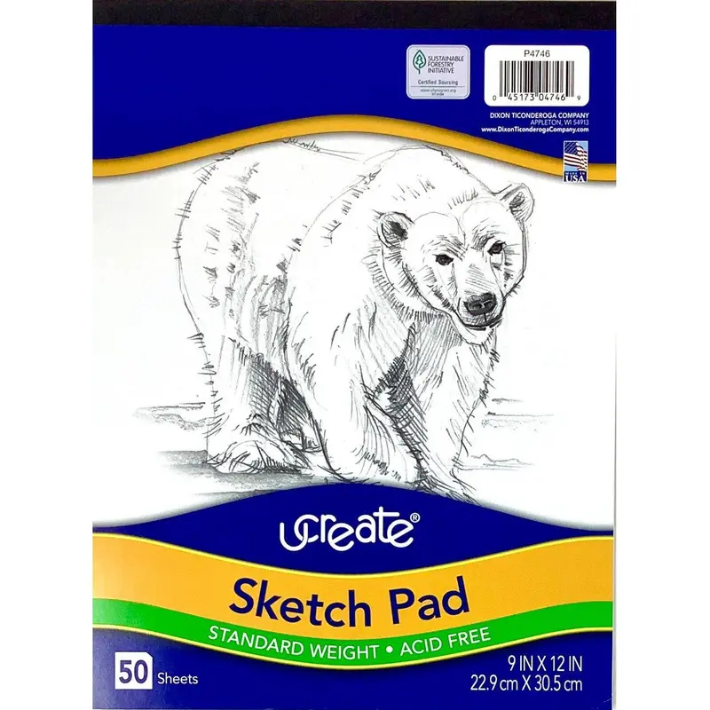 SKETCH PAD AST 9X12