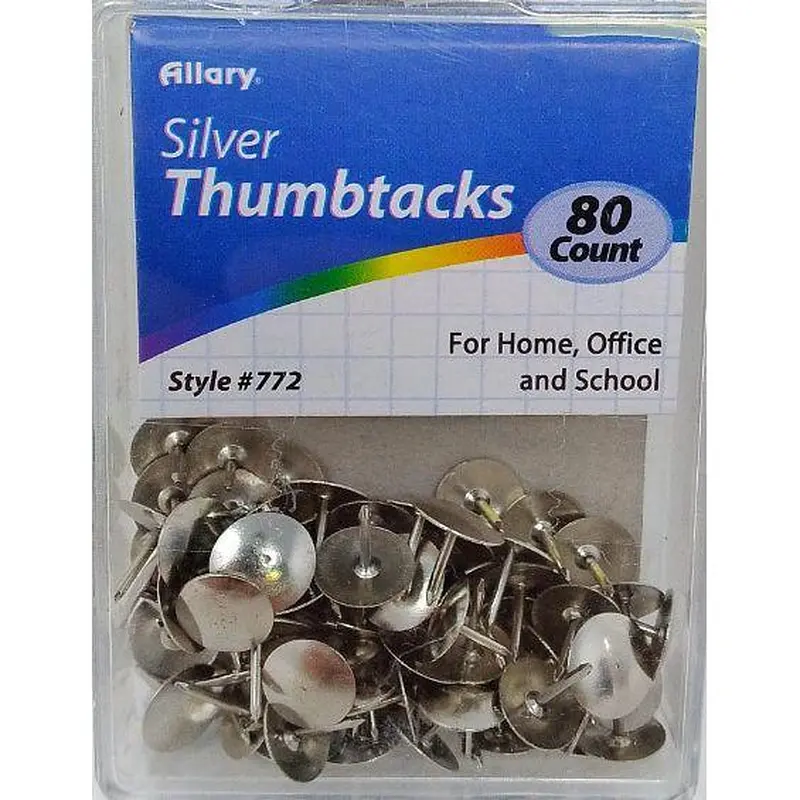 THUMB TACKS SILVER