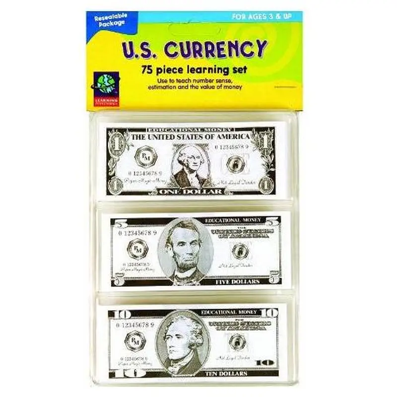 US CURRENCY MONEY 75 PC