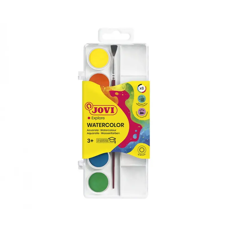 WATERCOLOUR PALETTE SET 6 COLOURS