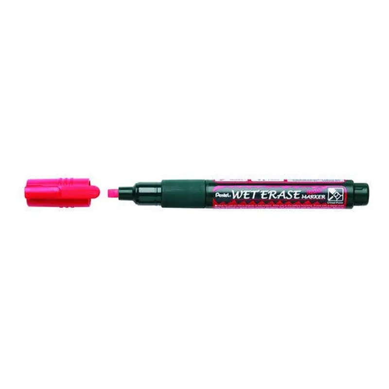 WET ERASE CHALK MARKER CHISEL TIP RED