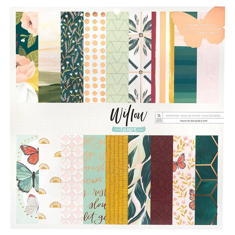 WILLOW COPPER FOIL PAPER PAD 12X12 36 SHEETS