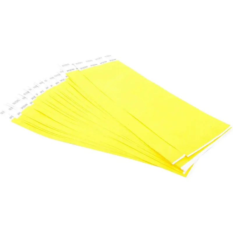WRISTPASS DUPONT TYVEK WRIST BANDS YELLOW 100/PK