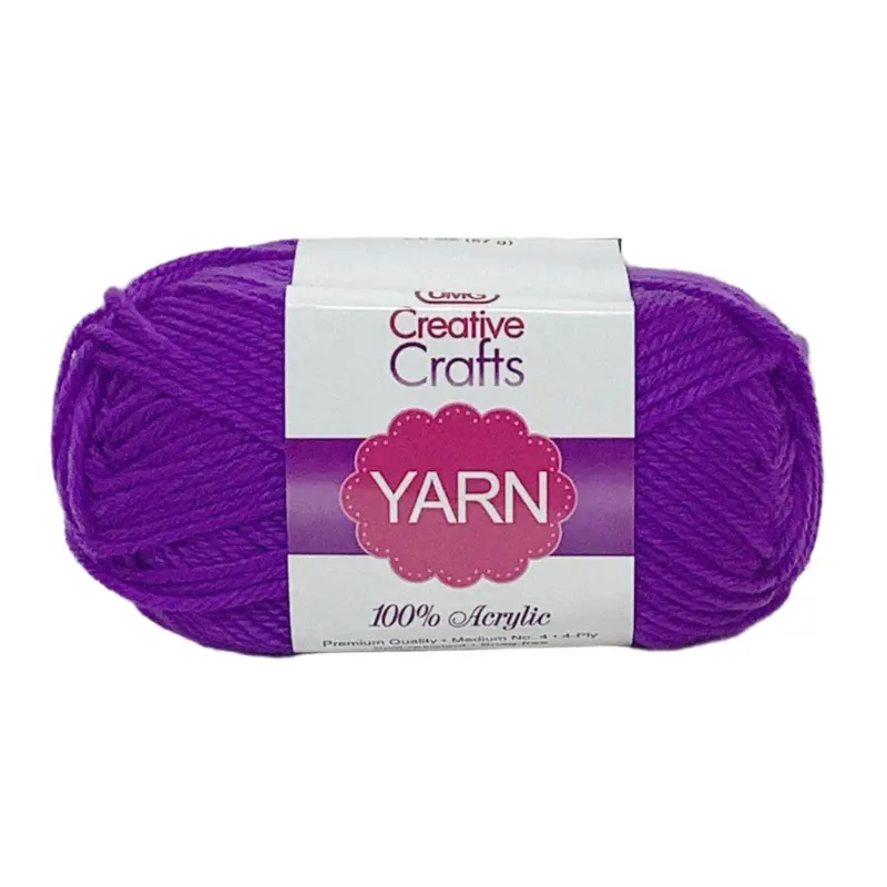 YARN ACRYLIC PURPLE 2OZ