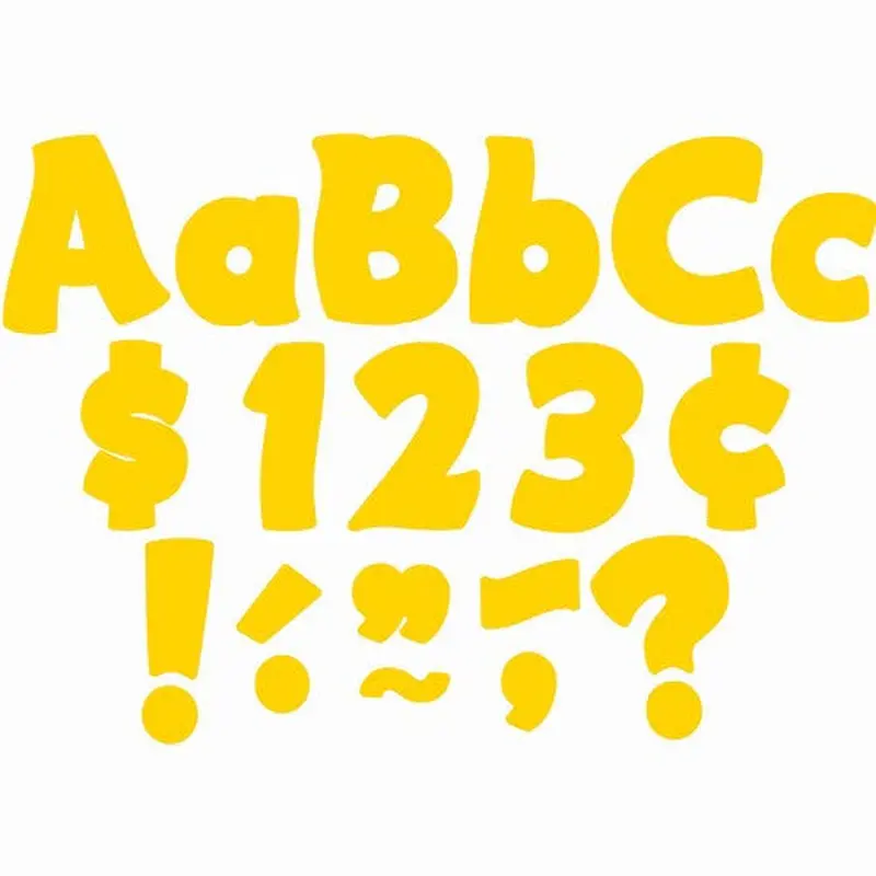 YELLOW GOLD FUNTASTIC LETTERS COMBO PACK