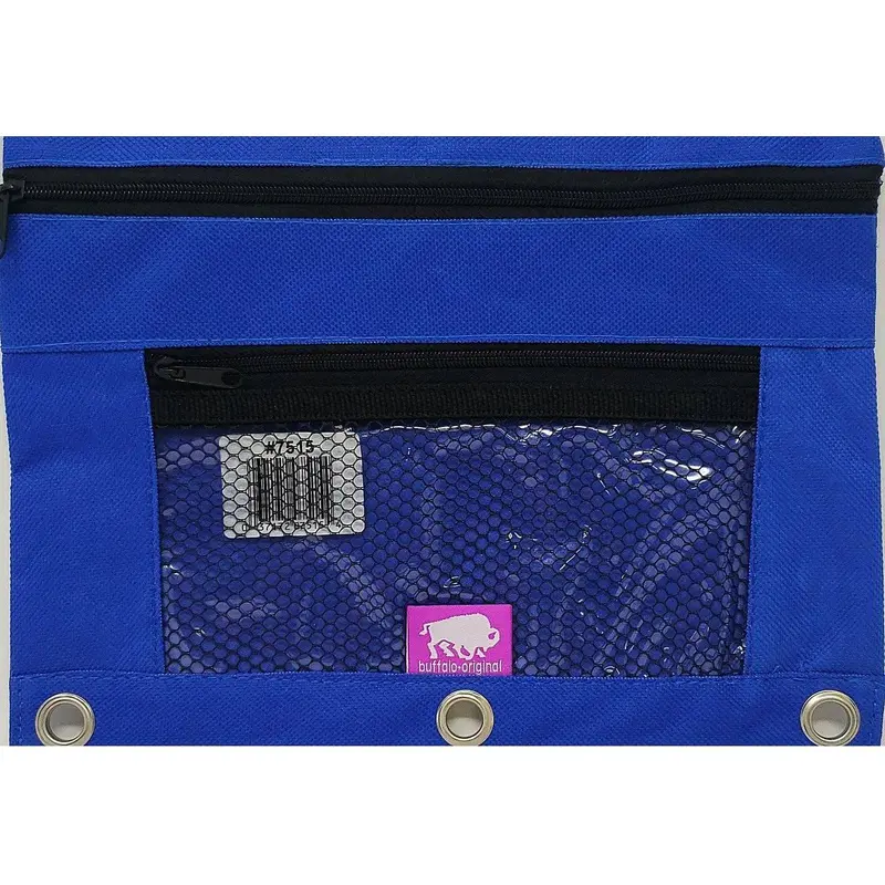 ZIPPER CANVAS POUCH BUFFALO