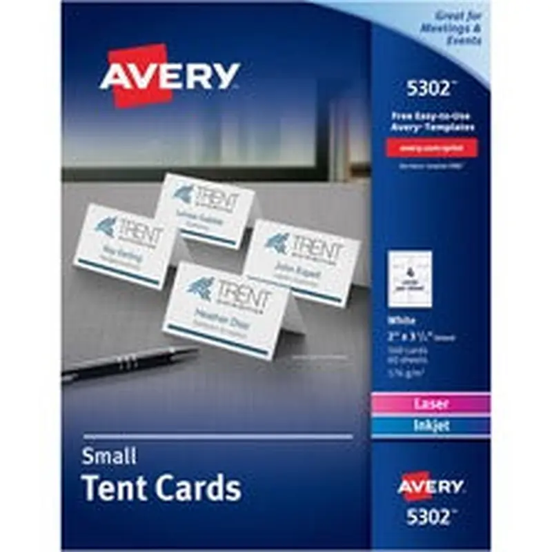 Avery® Inkjet, Laser Print Tent Card