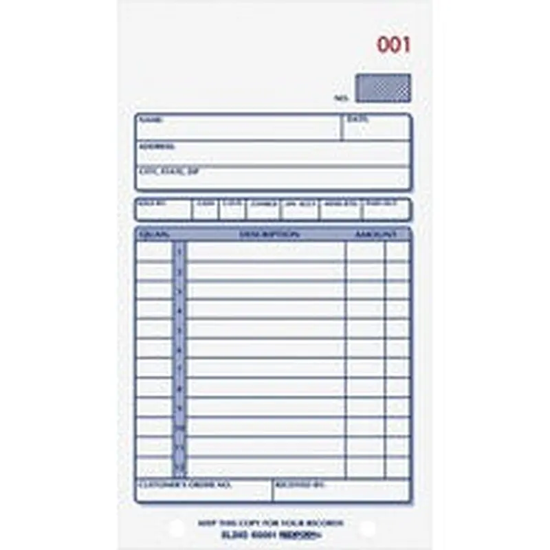 Rediform Carbonless 2-part Sales Book Forms