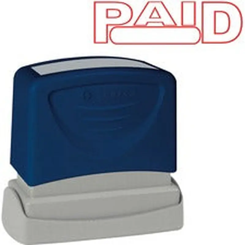 Sparco PAID Red Title Stamp