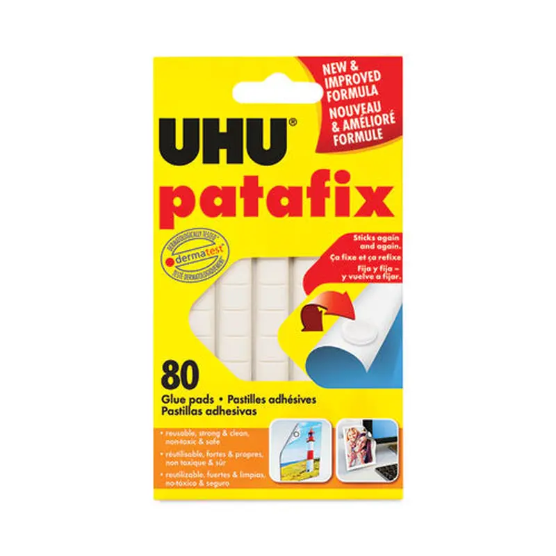 ADHESIVE,80 WHITE PADS,WH