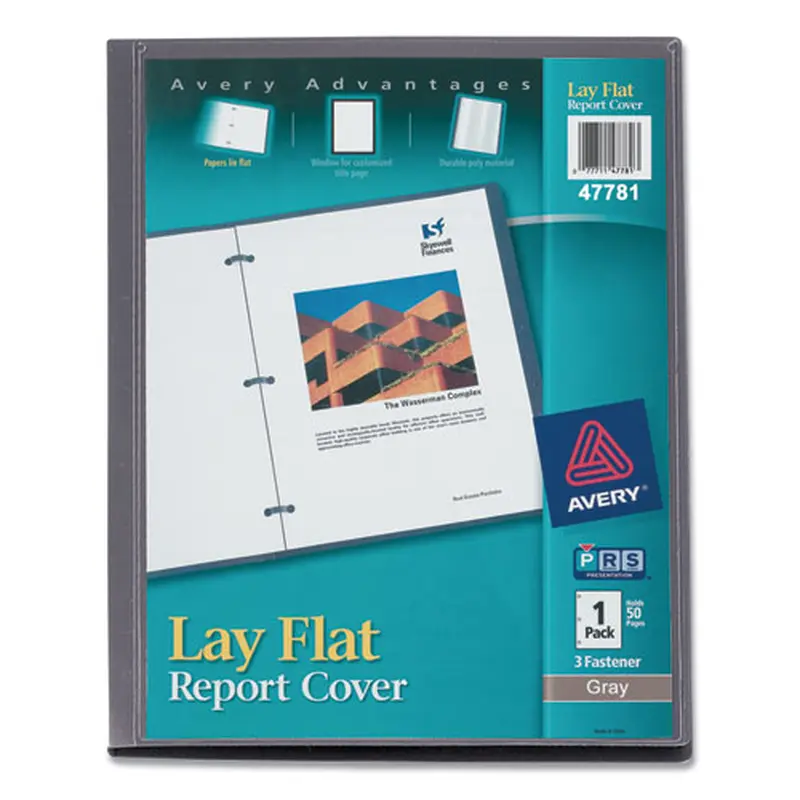 COVER,LAY FLAT RPT,GY