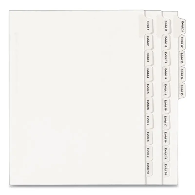 INDEX,LTR,1/10 EX 1-25 25