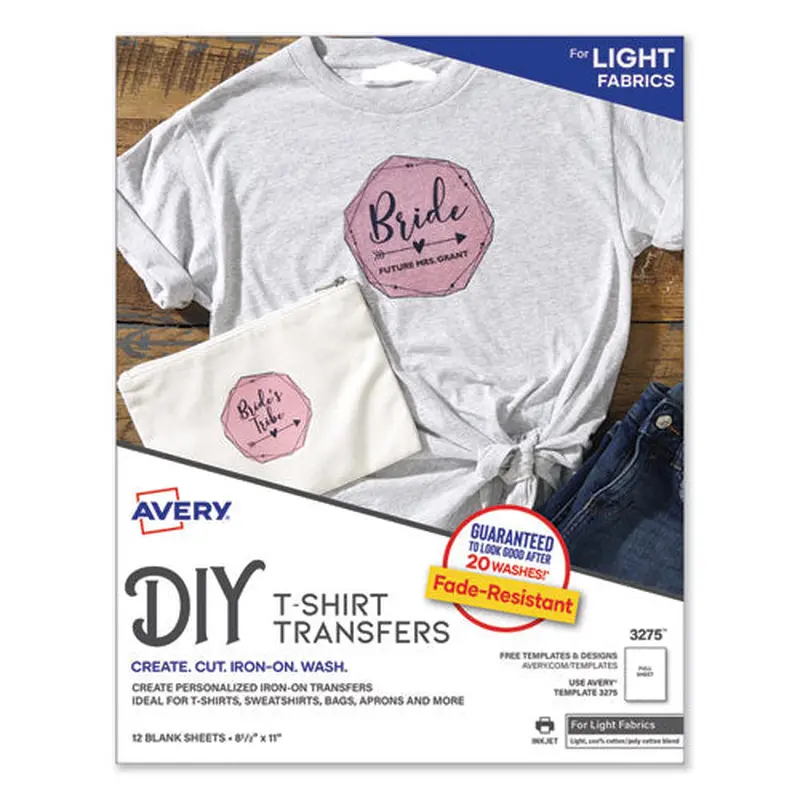 TRANSFER,T-SHT,INKJT,12PK