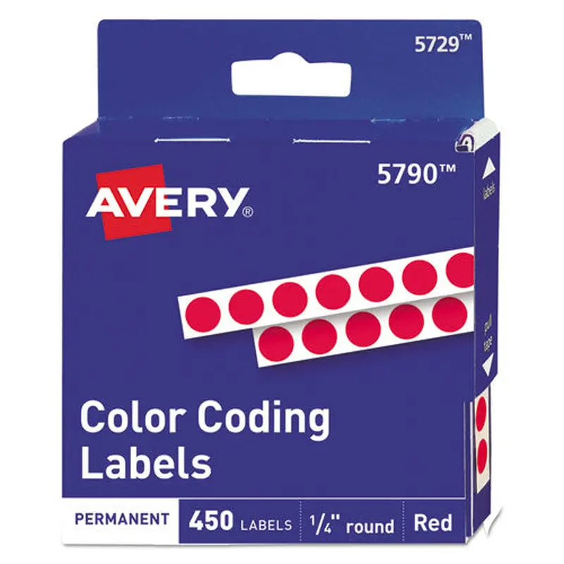 LABEL,.25RND,450/PK,RD