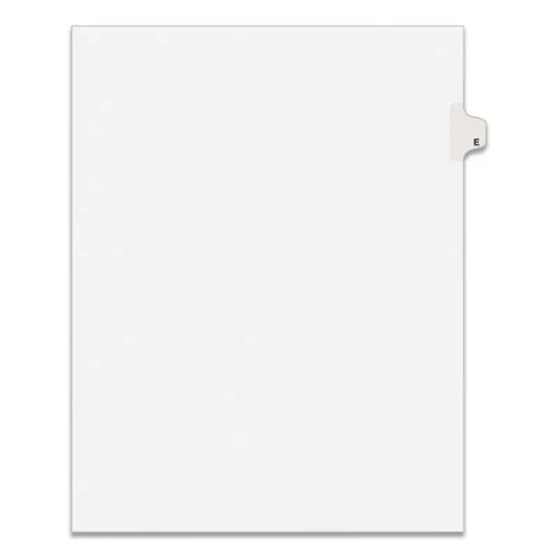 TAB,SIDE,LTR,TAB E,25/PK