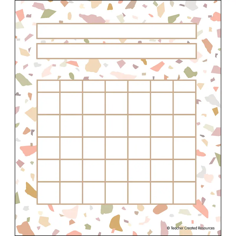 Teacher Created Resources Terrazzo Tones Incentive Charts (TCR 7223)