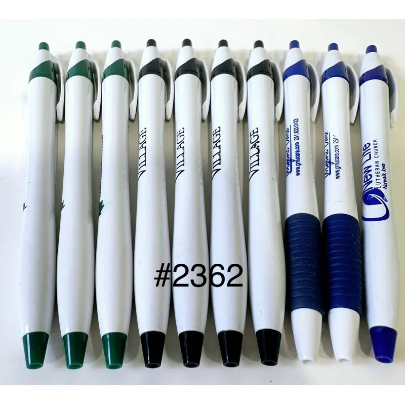 Bulk Lot of 180 Misprinted Retractable Ballpoint Pens  (Lot #2362)