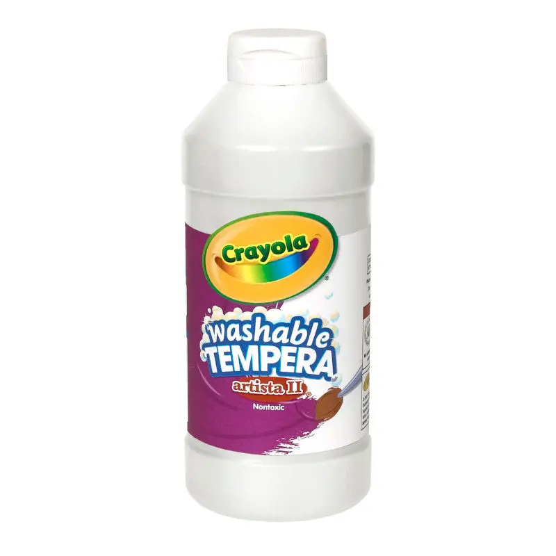 Crayola Artista II Washable Tempera Paint, 16 oz., Assorted ColorsBlack