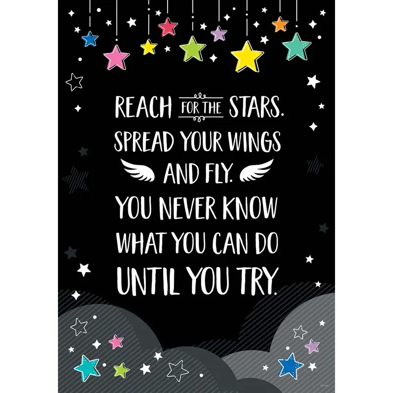CTP Star Bright Reach For the Stars... Inspire U Poster (CTP 10960)