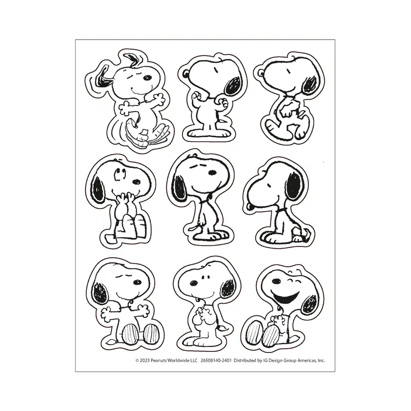 Eureka Peanuts Snoopy Giant Stickers (EU 650814)