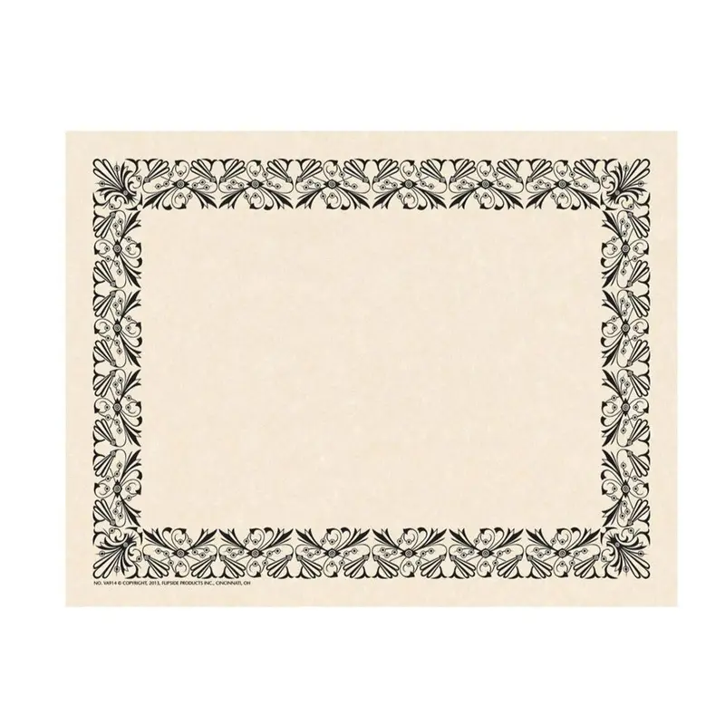 Flipside Art Deco Black Border Paper, 8.5" x 11" - Pack of 50 (VA914)