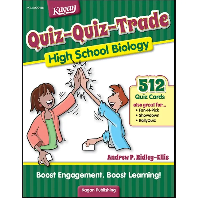Kagan Quiz-Quiz-Trade: High School Biology (512 Cards) (BQQHB)