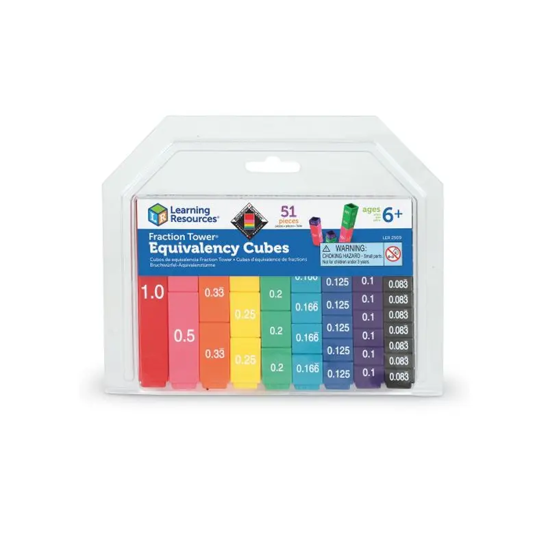 Learning Resources Fraction Tower Cubes - Equivalency Set (LER 2509)