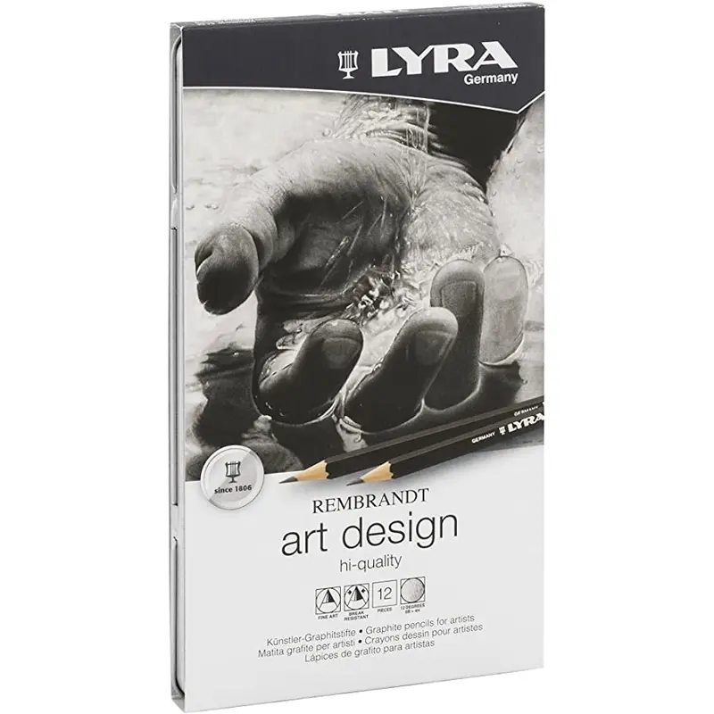 LYRA Rembrandt Art Design Drawing Graphite Pencils, Set of 12 (1111120)