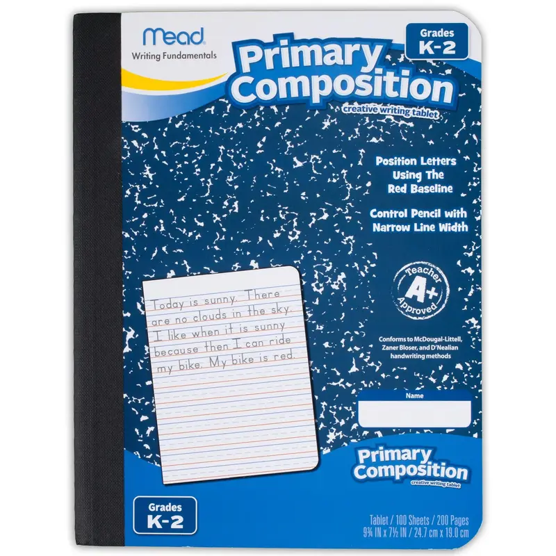 Mead Primary Composition Book - Full Page Ruled 100ct (09902)