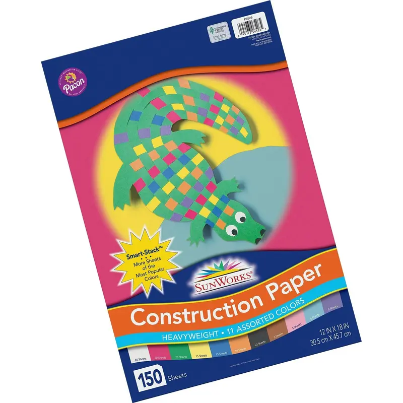 Pacon Prang Smart Stack Construction Paper, 12"x18" (P 6526)