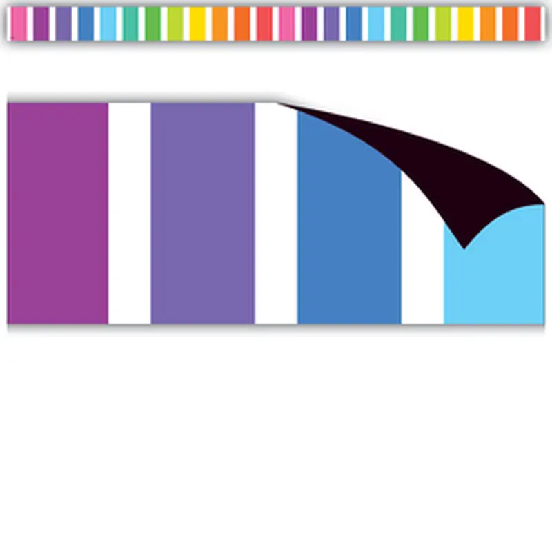 Teacher Created Colorful Stripes Magnetic Border (TCR 77563)