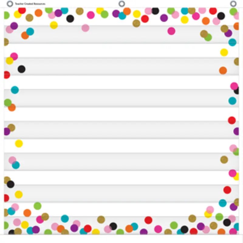 Teacher Created Confetti 7 Pocket Chart (TCR 20327)