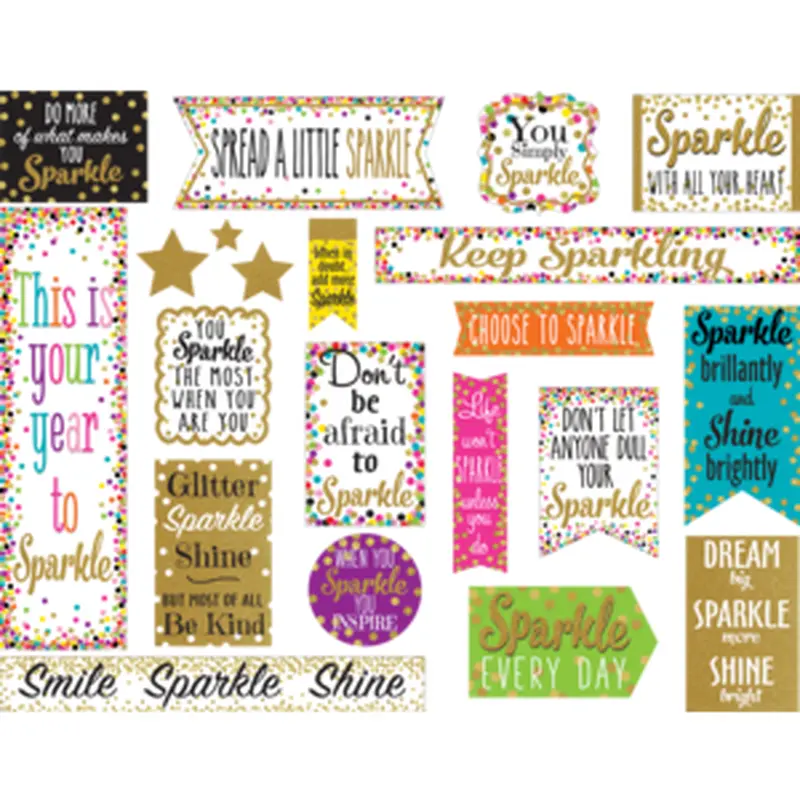 Teacher Created Confetti Sparkle and Shine Mini Bulletin Board (TCR 8962)