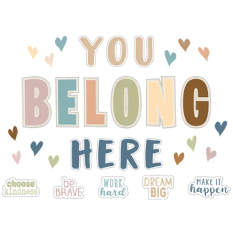 Teacher Created Everyone is Welcome You Belong Here Bulletin Board (TCR 7168)