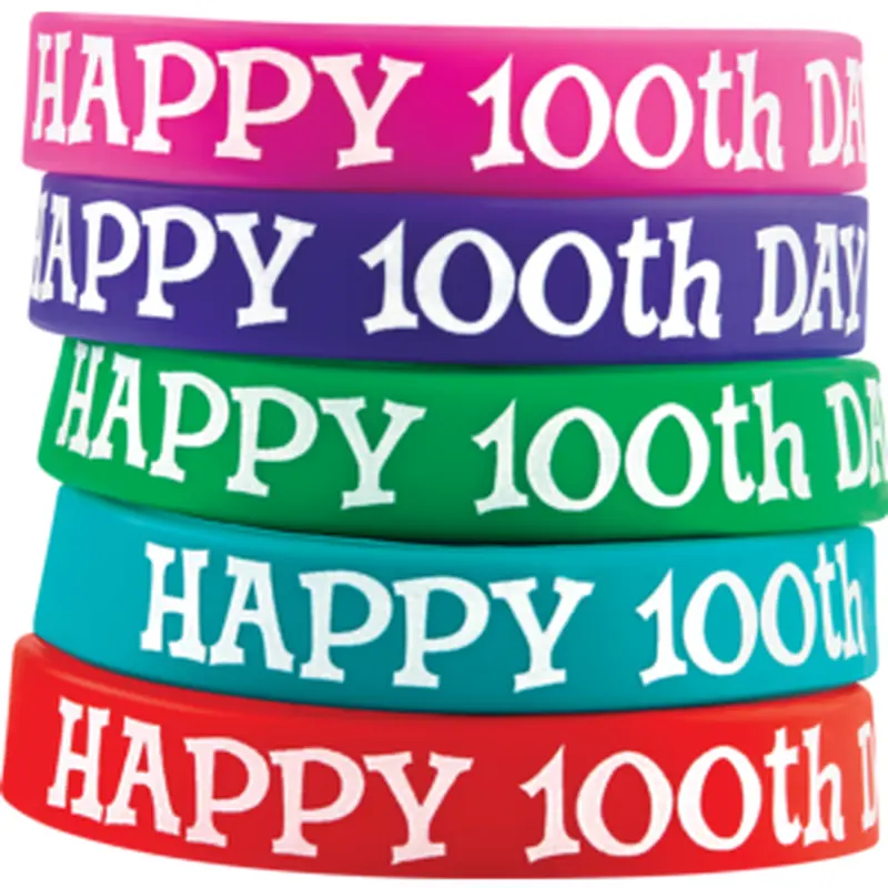 Teacher Created Happy 100th Day Wristbands (TCR 6568)