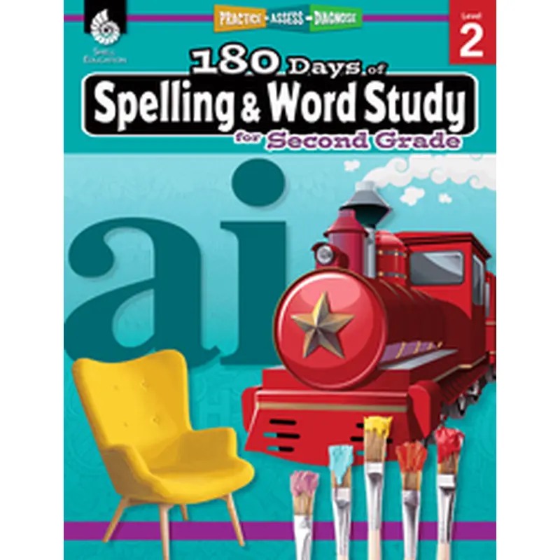 Teacher Created Materials 180 Days of Spelling & Word Study for Second Grade (SEP 28630)